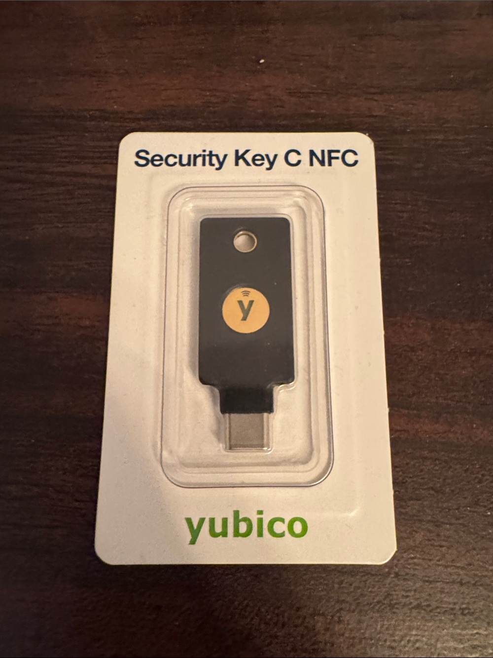 Yubico Security Key C NFC - Black with Yellow Logo